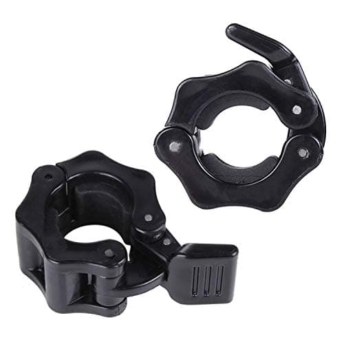30mm Barbell Clamps Dumbbell Collars Quick Released Barbell Locking Collars for Weightlifting Pro Crossfit Training,One Pair of Black