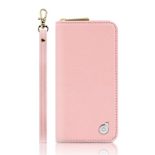 Zipper For Iphone5/5S Smartphone Case With Wallet Pink