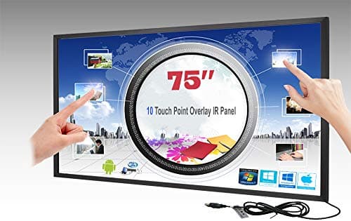 LCD/LED 10 Touch IR Overlay Touch Screen Frame Panel Interactive 75" 16:9 - No Glass