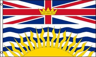 British Columbia 3x5 Polyester Flag