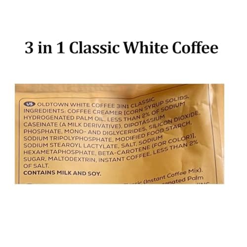 (4 Pack - Classic) Old Town White Coffee, 3 in 1 Classic White Instant Coffee (60 Sticks) Expired Date 08/15/2026