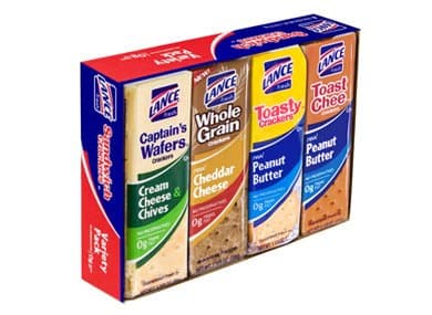 LanceSandwich Cracker Variety Pack, 8 Count, 11.4oz Tray (Pack of 6)