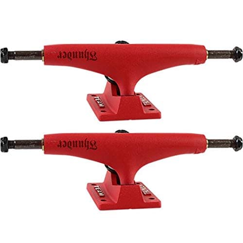 Thunder Trucks 147mm Team Full Dip Script Red Skateboard Trucks - 5.25" Hanger 8.0" Axle (Set of 2)