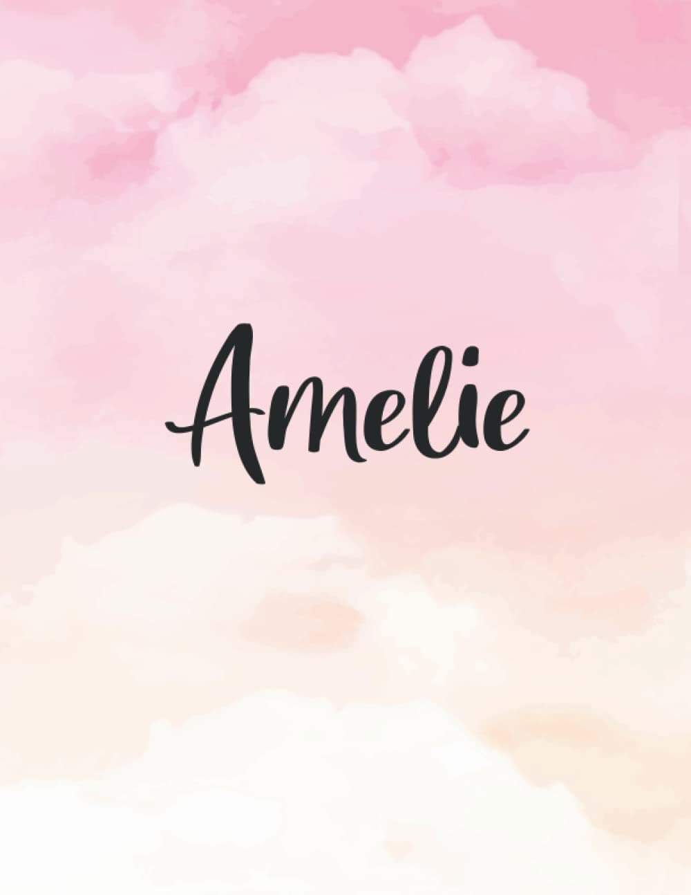 Amelie: Personal Name Dot Gird | The Notebook For Writing Journal or Diary Women & Girls Gift for Birthday, For Student | 160 Pages Size 8.5x11inch - V.751