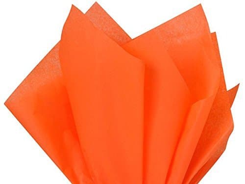 Flexicore Packaging® | Gift Wrap Tissue Paper | Size: 15"x20" | 100 Sheet | Acid Free Bulk Tissue Paper | (Orange)
