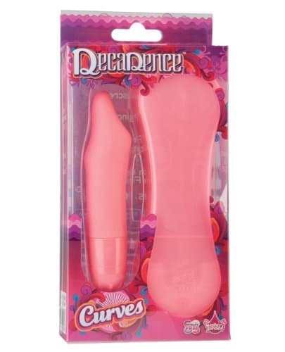 Waterproof Vibrating Decadence Curves w/Case - Purple