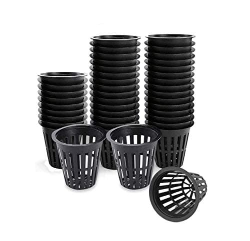 2 Inch Net Pots,100 Pack Net Pots Heavy Duty Hydroponics Supplies Net Cups with 100 Pcs Plant Labels