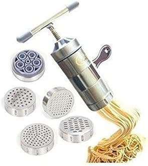 New Stainless Steel Manual Noodle Maker Pastas Making Machine Presse Spaetzle Maker Fruits Juicer Including 5 Different Molds