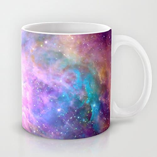 Galaxy Nebula Coffee Mug 11 OZ Unique Universe Space Ceramic Flower Coffee Mug Great Novelty Gift Christmas Gifts For Men, Women, Grandma, Grandpa, Friends, Boss And Teacher