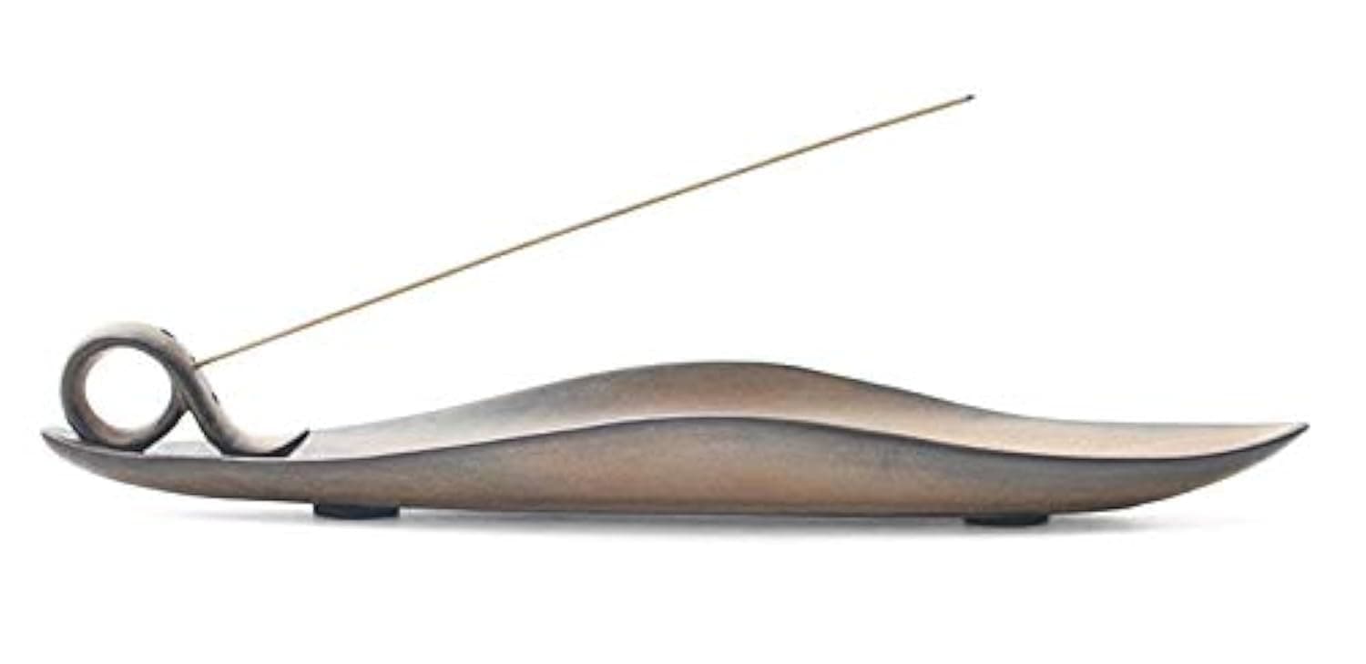 Handmade Ceramic Incense Burner with Ash Catcher - 9-inch Size for Meditation, Yoga, and Aromatherapy - Elegant Floral Design for Relaxation.(Shape 9)