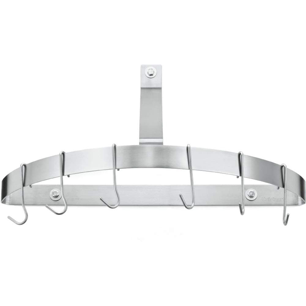 Chef's Classic Half-Circle Wall-Mount Pot Rack, Brushed Stainless