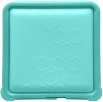 Big Bee, Little Bee SoftShell Reusable Silicone Food Storage Container - Clamshell Snap-Close Design, No Lost Lids, Easy to Clean, Compact for Travel, Meal Prep, Microwave Freezer and Dishwasher Safe
