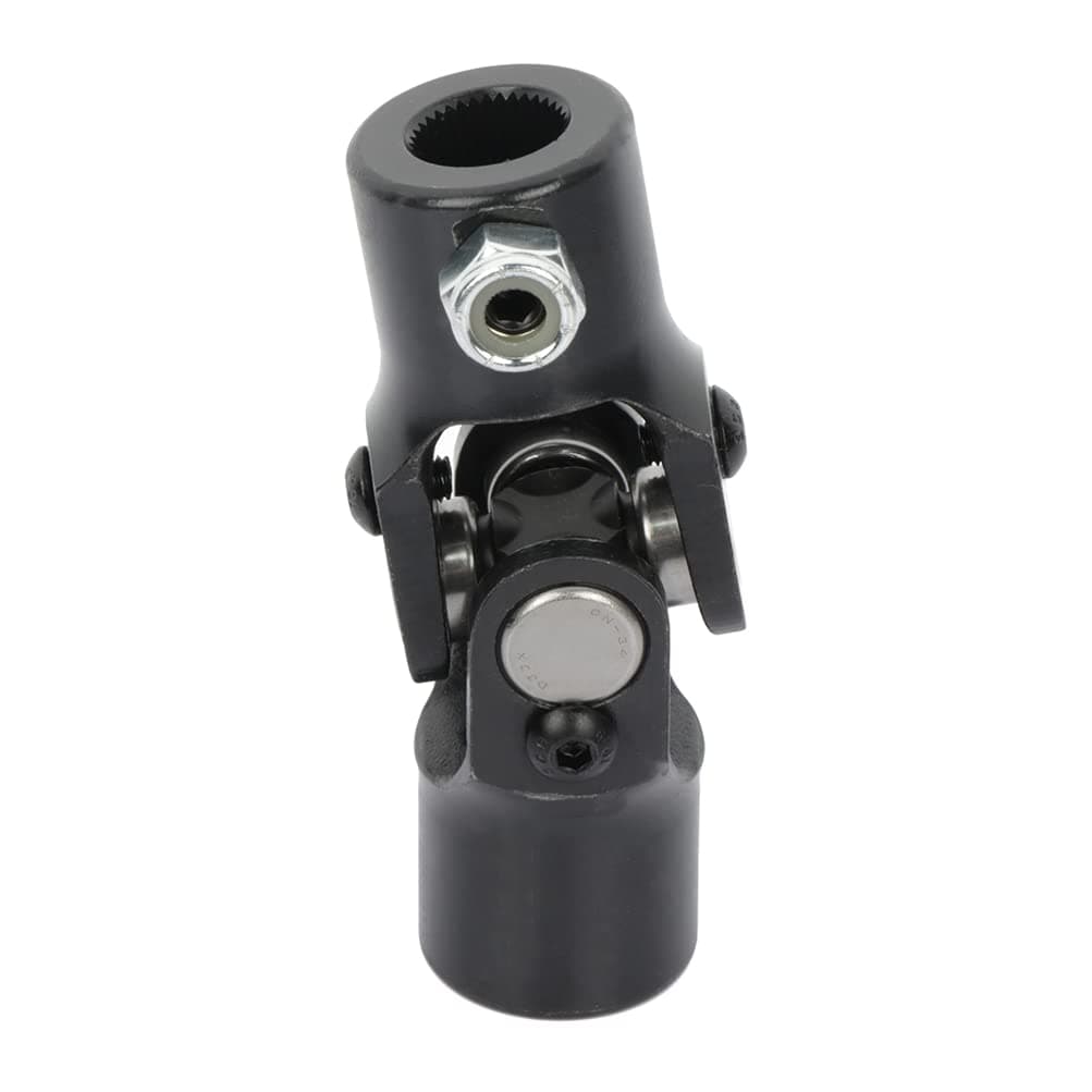 SCITOO 3/4" DD X 3/4" DD Steering Shaft Universal U-Joint Black Single, 96mm Working Angle 35 Degree