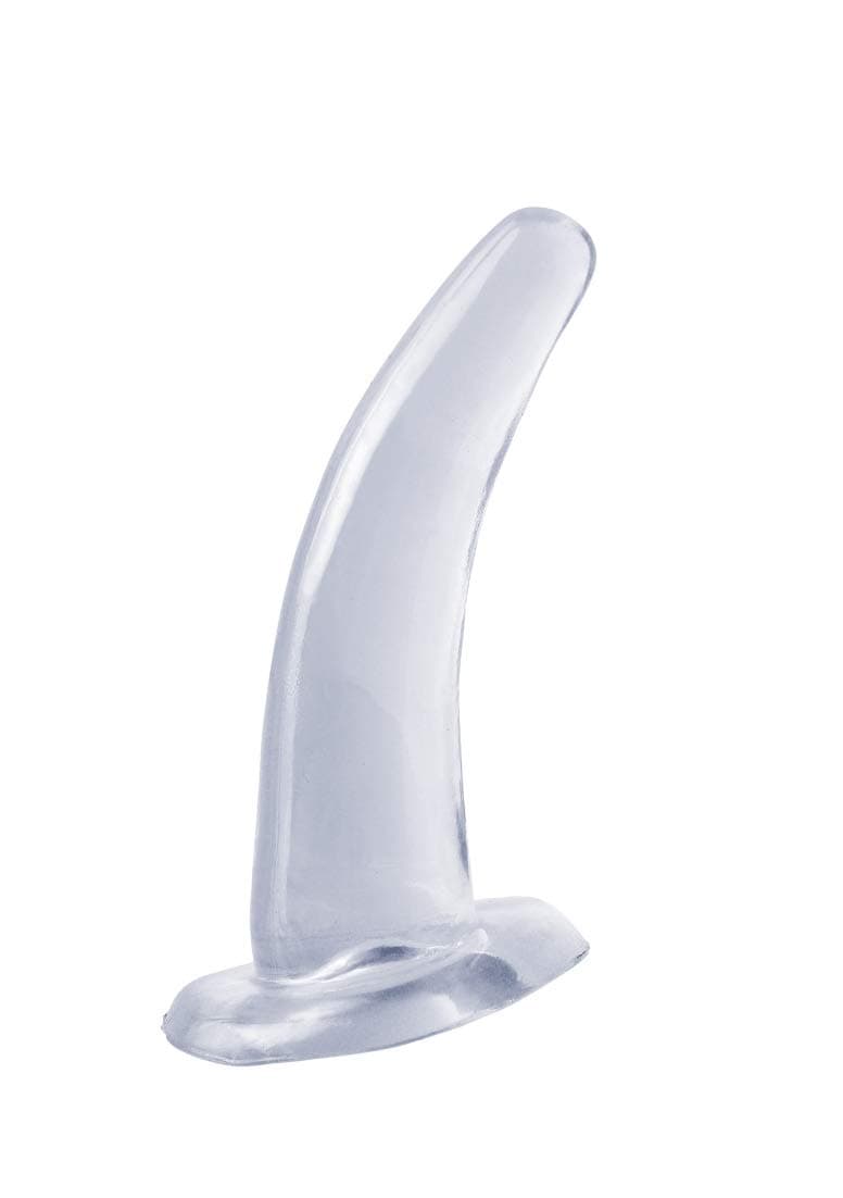 Pipedream Basix Rubber Works His and Her G-Spot Suction Cup Prostate Tapered Unisex Transparent