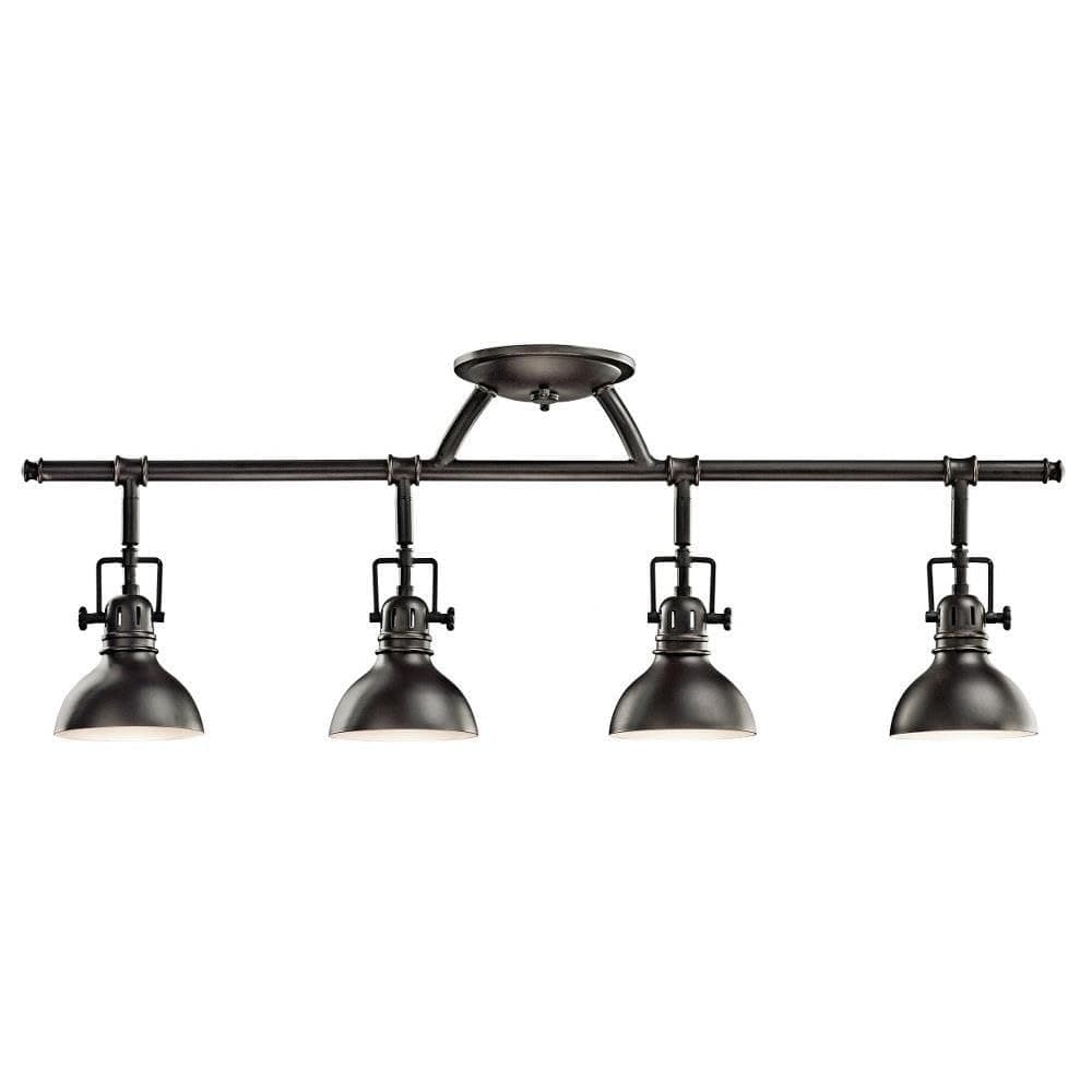 Kichler Lighting 7704OZ 4-Light Fixed Rail Directional Light, Old Bronze by Kichler Lighting