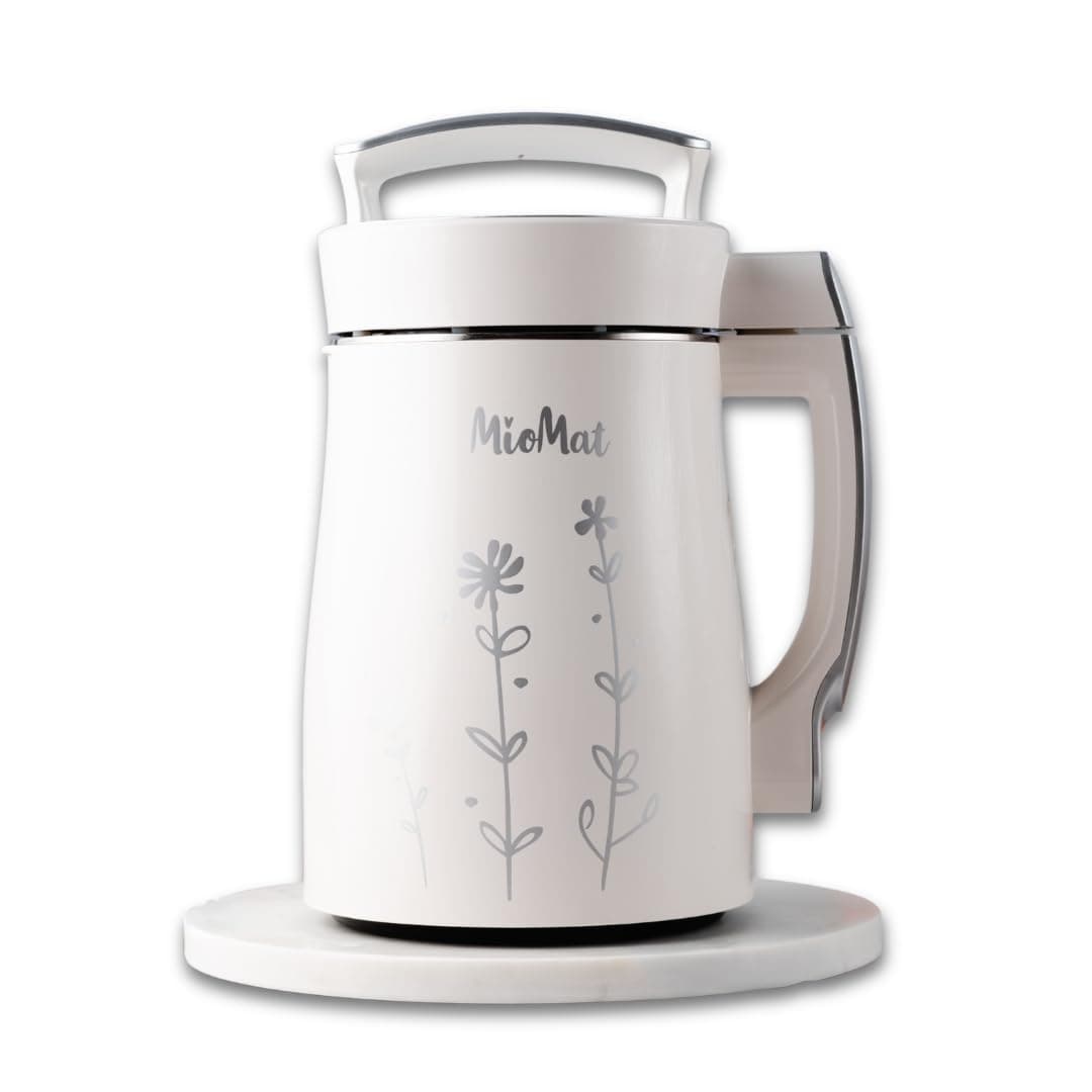 MioMat - Complete Plant-Based Milk Maker – Creamiest Milk for Coffee – Makes Soy, Oat, Nut & Seed Milk – 40oz Capacity – No Additives – Also Makes Soups, Smoothies & Porridges