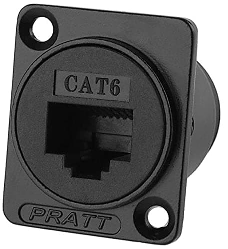 OLIREXD D-Type Module RJ45 Socket Cable Female Signal Connector CAT6 Panel Mount Network Ethernet Extension Interface Adapter