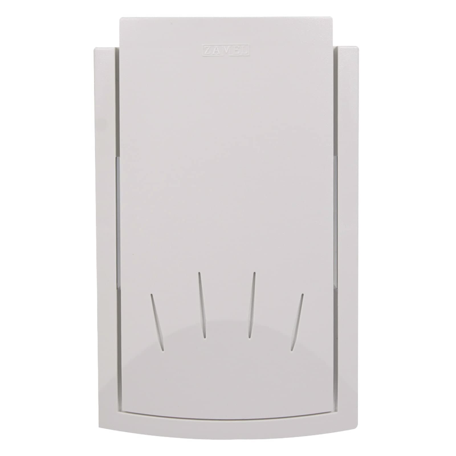 Electromechanical Wired Gong, Unrivalled, Easy and Comfortable to Use, Made of Plastic with Built-in Transformer, Two-tone Forte 230V White GNW-223-BIA Sundi