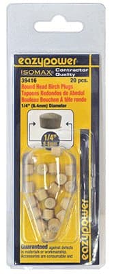 Eazypower 39416 0.25 in. Round Head Plug - 20 Pack20