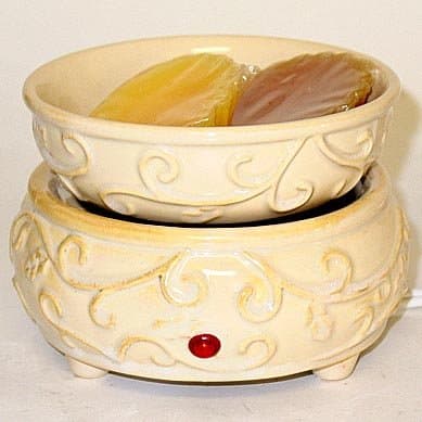 Combo Tart Burner/Candle Warmer - Cream