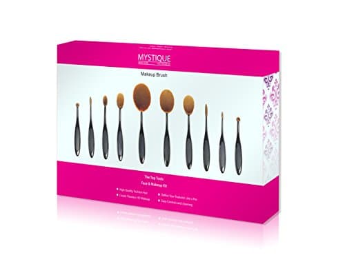 10 pc Oval Brush Kit | The Top Tools Face & Makeup Kit