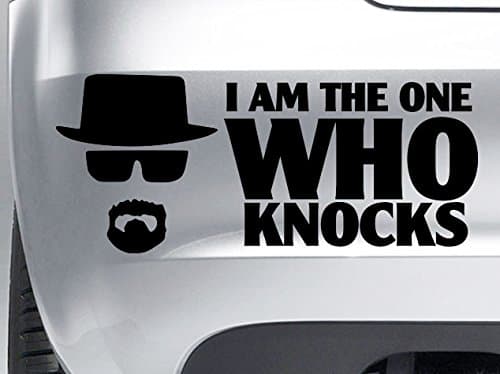 Level 33 Ltd Breaking Bad - I AM THE ONE WHO KNOCKS - Black Vinyl Decal - Car, Window, Wall, Laptop Sticker