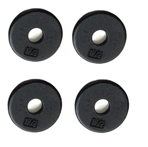 Ader Standard 1" Hole Cast Iron Weight Plate-Black