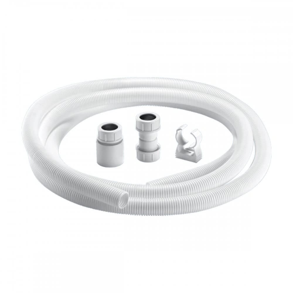 – CONFLEX-KIT1 Flexible Condensate Kit - White ABS Pipe Kit for Condensing Boilers - 3m x 25mm - 1 Kit