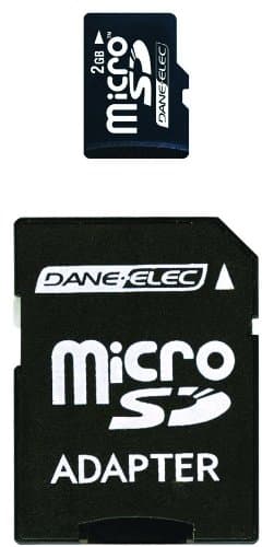 Gigastone 2 GB MicroSD Flash Memory Card with SD Adapter