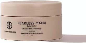 - Fearless Mama Belly Butter – Luminous Scent Stretch Mark Cream for Pregnancy – Natural Moisturizer for Stretch Mark and Scar Care – Deep Hydration for Growing Bellies