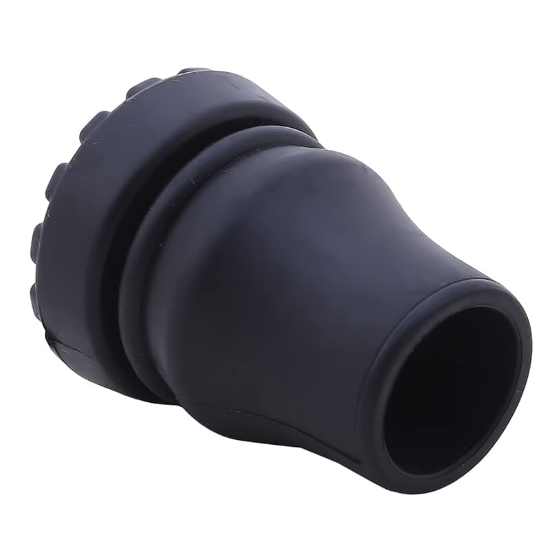 2 Pack Black Rubber Cane Tips 7/8 Inch Heavy Duty Walking Cane Tips, Safety Cane Crutch Accessories