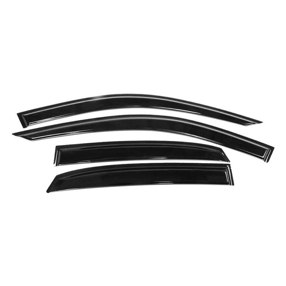 Window s Rain Sun Guard Vent Acrylic Front for Audi for A3 2014-2019 for RS3 2017-2019 for S3 2015-2019 Smoke/Tinted Slim Style 4CAR-WD-AA3134