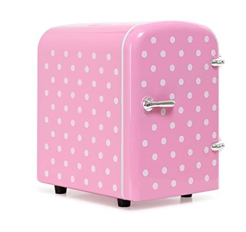 MINI-04 Compact Cosmetics Refrigerator Cooler/Warmer Portable Fridge 4Liter Cute [Pink]