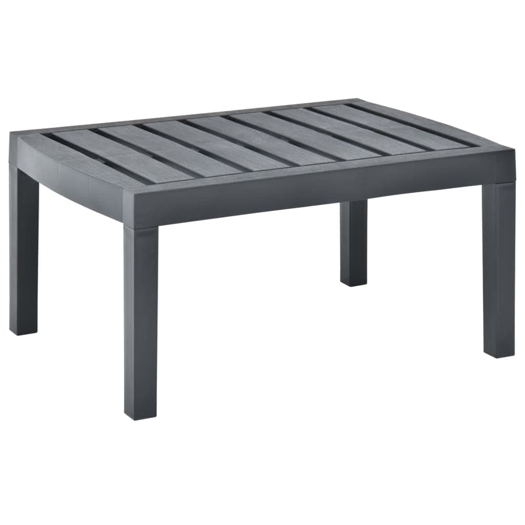 vidaXL IPAE-Progarden Raya Side Table, Anthracite, Plastic, 30 x 30 x 30 cm