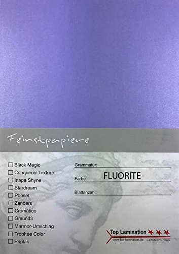 Protective DIN A2 Glossy Paper 290g/m² 25 Sheets of Top Lamination with Dyed Through to Use: Invitations (Inserts for Albums Wedding Card, Photo Album, Poster Posters, Crafting and More.