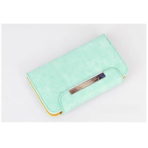 Amagle Flip Wallet Book Holster Leather iPhone 5 5S Case - Green