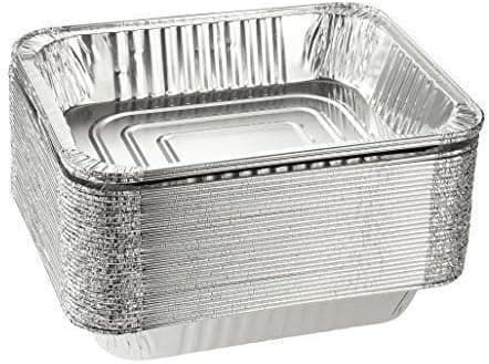 DCS Deals Aluminum Half Size Deep Foil Pan 30 pack Safe for use in freezer, oven, and steam table.pen,12 1/2" x 10 1/4" x 2 1/2"(25 gauge)
