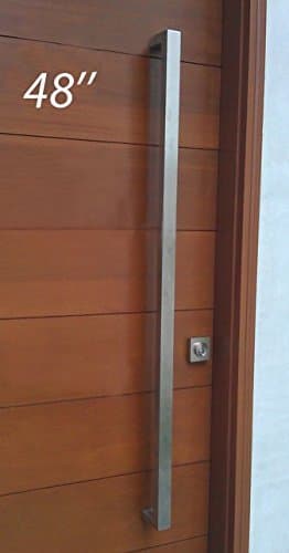Modern & Contemporary Square/Rectangle Shape 1200mm / 48 inches Push-Pull Stainless-Steel Door Handle for Interior/Exterior - Satin Brushed Finish