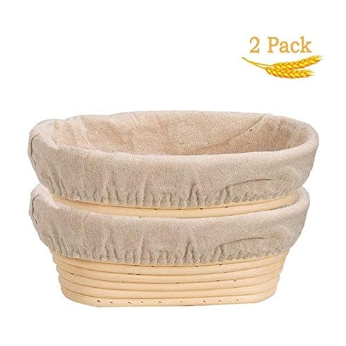 Proofing Basket, Set Of 2,Bread Banneton Proofing Basket - Baking Bowl Dough Gifts For Bakers Proving Baskets (Size : 30X14X7CM)