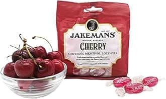 Jakemans Cherry Menthol Soothing Menthol Sweets, 100g