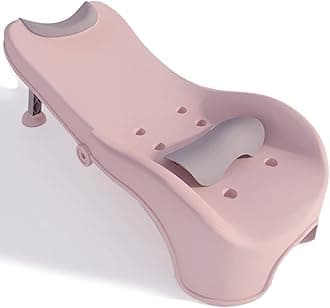 Adjustable Children's Shampoo Chair is Suitable for 3-10 Years Old Bath seat Bathtub Household Foldable Moisture-Proof Clothes Design Pink
