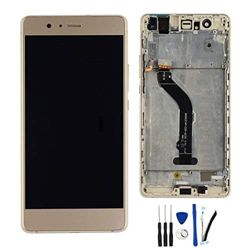 SOMEFUN LCD + TP for Huawei P9 Lite / G9 lite VNS-L21 / L22 / L23 / L31 / L53 Display Touch Screen digitizer Glass Assembly (Gold W/Frame)