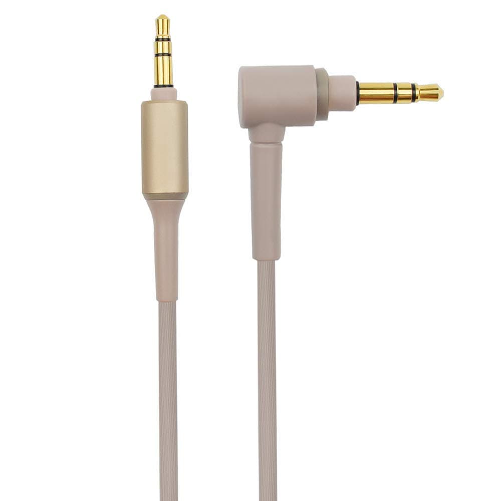 Replacement Thick Audio WH-1000X Headphone Cable Cord Compatible Sony MDR-XB950BT MDR-1000X WH-1000XM2 WH-1000xm3 WH-CH700N MDR-100ABN MDR-1A MDR-1ADAC MDR-XB950N1 Wireless Headphones (Gold)