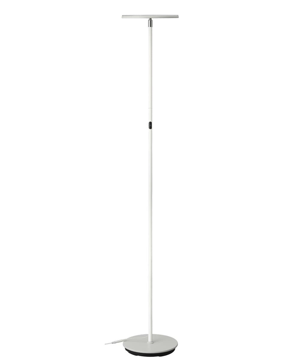 PHIVE LED Floor Lamp, Dimmable Super Bright 30W LED Torchiere Floor Lamp (3 Brightness Levels, Omni Directional Head, Touch Control, Warm White Light, Modern Uplighter Lamp for Living Room / Bedroom) White