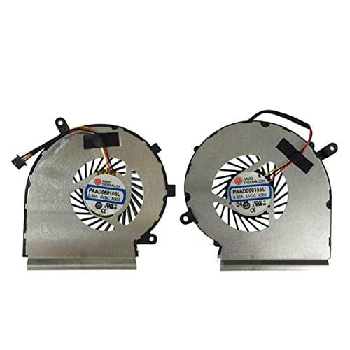 Tested CPU Cooling Fan + GPU Cooling Fan for MSI GE72 GE62 PE60 PE70 GL62 GL72 Series,2 Fans PAAD06015SL N302 N303