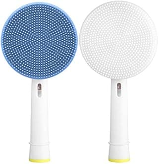 Facial Cleansing Brush Replacement Head Compatible with oral b Electric Toothbrush, 2 pack of Brush Heads for Deep Cleansing, Gentle Exfoliating, Removing Blackhead, Massaging