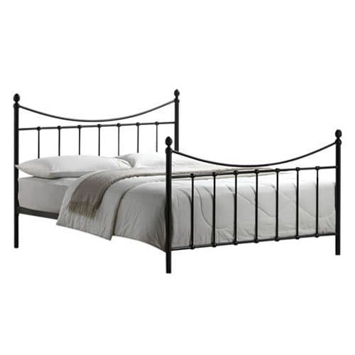 Victorian Style 5ft King Size Black Metal Bed Frame