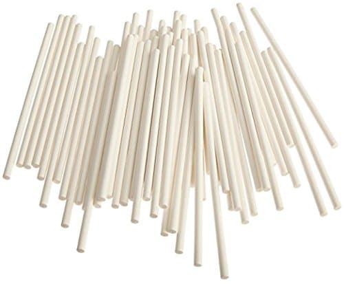 Cake Pop Sticks, 11-3/4" Paper Sticks for Cake Pops, Candy Bouquets, Lollipops, Candy Apples, 100/Pack, Bake Shop Supply