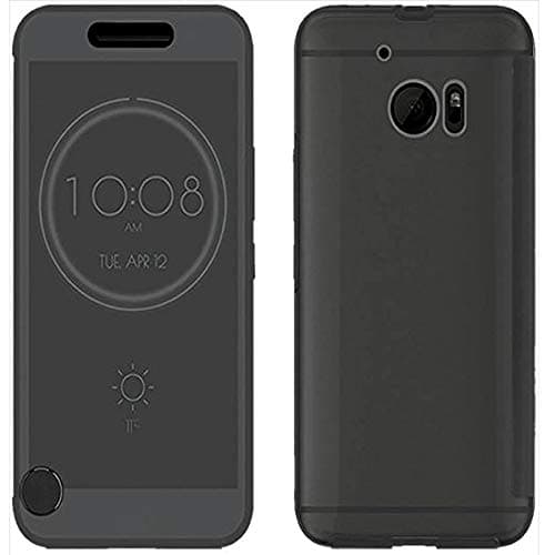 HTC 10/ HTC M10 Case,Smart Wake Up/Sleep,HTC Dot View Case for HTC 10/ HTC M10, Folio Dot View Cover Case For HTC 10/ HTC M10(BLACK)