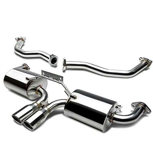 J2 Engineering Stainless Steel Catback Exhaust System w/Dual 3"OD Muffler Tips For 05-08 Boxster S 987 (J2-CBE-018)
